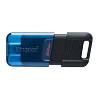 Esta es la imagen de memoria flash usb kingston data traveler 80m 64gb gen 1 3.2(dt80m/64gb)