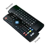 Esta es la imagen de mini teclado inalambrico compacto ghia con air mouse y control remoto ir para smart tv y tv box