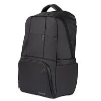 Esta es la imagen de mochila backpack tech zone wanted negra tzlbp05 para laptop de 15.6