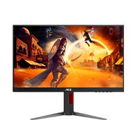 Esta es la imagen de monitor gamer aoc 24g4 / panel ips / 23.8 pulgadas / hdmi / displayport / aspecto 169 / tr 1 ms / adaptive sync / 180 hz / resolucion 1920 x 1080 / brillo 300 cd/m2 / vesa 100x100 mm/ negro y rojo