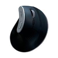 Esta es la imagen de mouse acteck virtuos fitt pro mi770 / vertical / ergonomico / inalambrico / dual - usb - bluetooth / recargable / optico / 2400 dpi ajustable / 8 botones + scroll / negro / ac-936200