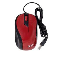 Esta es la imagen de mouse alambrico ghia color rojo 1200 dpi