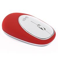 Esta es la imagen de mouse ergonomico de memory foam ghia rojo/blanco / inalambrico/1000 dpi