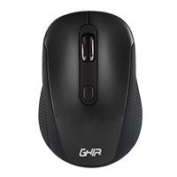 Esta es la imagen de mouse inalambrico basico ghia gm200 4 botones color negro