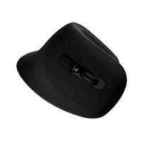 Esta es la imagen de mouse vertical inalambrico 800 a 1200 dpi silencioso conector usb ergonomico perfect choice snouse - negro