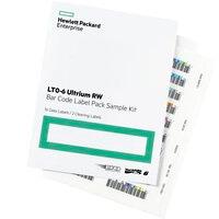 Esta es la imagen de paquete de etiquetas con codigo de barras hp lto-6 ultrium rw