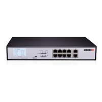 Esta es la imagen de switch poe / provision isr / poes-08120gc+2gi / 8-pts 10/100/100 mbps / 2 pts ethernet 10/100mbps uplink / 120w internal power supply