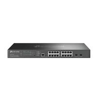 Esta es la imagen de switch | tp-link | sg3218xp-m2 | omada l2+ de 16 puertos a 2.5g y 2 sfp+ a 10g | 8 poe+