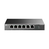 Esta es la imagen de switch | tp-link | tl-sg1006pp | switch gigabit | 6 púertos | 3 puertos poe+ | 1 puerto poe++ | hasta 250m | carcasa metal | potencia poe 64w | ideal para videovigilancia