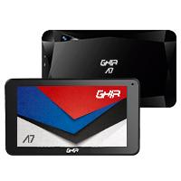 Esta es la imagen de tablet ghia a7 wifi/a50 quadcore/wifi/bt/1gb/16gb/0.3mp2mp/2100mah/android 9 go edition/negra