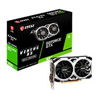 Esta es la imagen de tarjeta de video msi nvidia gtx 1650 dual fan/x16 3.0/gddr6/4 gb /1x dp 1.4/1xdmi 2.0b/gama media