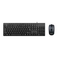 Esta es la imagen de teclado/mouse techzone tzaccba01 alambrico usb negro