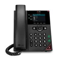 Esta es la imagen de telefono ip hp poly 89b62aaac3 vvx 250/ 4 linea pantalla a color 2.8 pulgadas poe 2 puertos gigabit altavoz color negro no incluye fuente poder