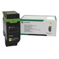 Esta es la imagen de toner lexmark 75m4hy0 amarillo