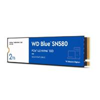 Esta es la imagen de unidad de estado solido ssd interno wd blue sn580 2tb m.2 2280 nvme pcie gen4 lect.4150mbs escrit.4150mbs tbw900 pc laptop minipc wds200t3b0e