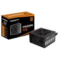 Esta es la imagen de fuente de poder gigabyte 550w/80 plus bronze/negro/atx/no modular