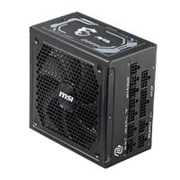 Esta es la imagen de fuente de poder msi 1250w/80 plus gold /negro/atx/modular