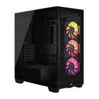 Esta es la imagen de gabinete corsair icue link 3500x rgb / semi- torre / atx / gamer / black (cc-9011280-ww)