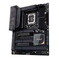 Esta es la imagen de mb asus z790 intel s-1700 14a gen/4x ddr5 5000/dp/hdmi/m.2/6x usb3.2/usb-c/wifi 6e/bluetooth/atx/gama alta/proart/rgb