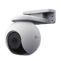 Esta es la imagen de pt ip 2k ezviz cs-h8 2 k / wi-fi / ai - deteccion humana y deteccion de vehiculos / seguimiento inteligente / vision nocturna en color / cobertura visual 360° / notificacion push / ranura para memor