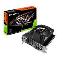 Esta es la imagen de tarjeta de video gigabyte nvidia gtx1650/pcie x16 3.0/4gb/gddr6/128 bits/dvi/hdmi/dp/atx/gama media