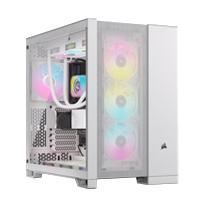 Esta es la imagen de gabinete corsair icue link 6500x /semi-torre / atx /micro-atx/ mitx/ blanco rgb/ gamer cc-9011270-ww