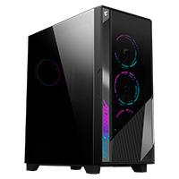 Esta es la imagen de gabinete gigabyte gb-ac500g st/ color negro / media torre / mini itx / micro atx / atx / e-atx / gaming gama alta