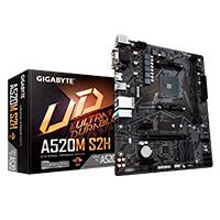 Esta es la imagen de mb gigabyte a520 amd s-am4 3a gen/2xddr4 3200/hdmi/dvi/vga/4xusb 3.2/m.2/micro atx/gama basica