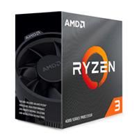 Esta es la imagen de procesador amd ryzen 3 4100 s-am4 4a gen / 3.8 - 4.0 ghz / cache 4mb / 4 nucleos / sin graficos / con disipador / gamer medio