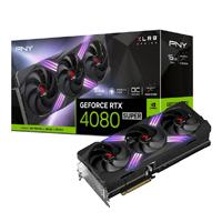 Esta es la imagen de tarjeta de video pny nvidia rtx 4080 super argb tripl fan xlr8 oc / 16gb gddr6x / 3x dp 1.4a / hdmi 2.1 / pcie 4.0 x16 / gama alta/ gamer