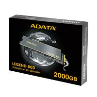 Esta es la imagen de unidad de estado solido ssd interno adata legend 800 2tb m.2 2280 nvme pcie gen 4x4 lect. 3500 escrit.2800 mbs pc laptop minipc 3dnand disipador (aleg-800-2000gcs)