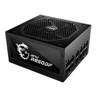 Esta es la imagen de fuente de poder msi 850w/80 plus gold /negro/atx/modular