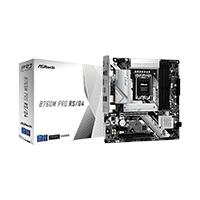 Esta es la imagen de mb asrock b760 pro rs wifi/14th 13th 12th va gen/lga 1700/192 gb ddr5 7200mhz/1 pcie 5.0x16/1 pcie 4.0x16/1 pcie 3.0x16/4 sata3/2 hyper m.2 gen 4x4/1 m.2 gen 4x2/ 2 usb tipo c/7 usb 3.2/4 usb 2.0/atx