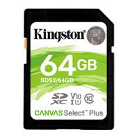 Esta es la imagen de memoria kingston sdxc canvas select plus 64gb uhs-i clase 10 (sds2/64gb)