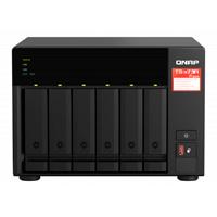 Esta es la imagen de nas qnap ts-673a-8g /6 bahias /ncleo cuadruple 2.2ghz/8gb ddr4 ampliables a 64 gb/lan 2