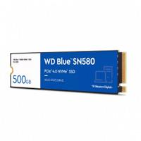 Esta es la imagen de unidad de estado solido ssd interno wd blue sn580 500gb m.2 2280 nvme pcie gen4 lect.4000mbs escrit.3600mbs tbw300 pc laptop minipc wds500g3b0e