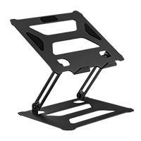 Esta es la imagen de base elevadora acteck vault top be610 / para laptop  / 13 pul / max 5 kg / antiderrapante / altura ajustable / aluminio / negro / ac-934541