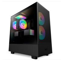 Esta es la imagen de gabinete nzxt h5 flow rgb /negro/con ventana/midi-tower/micro-atx/rgb/gamer