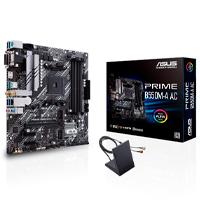 Esta es la imagen de mb asus b550 amd s-am4 3a gen/4x ddr4 2666/hdmi/dvi/d-sub/m.2/6x usb 3.2/wifi/bluetooth/micro atx/gama media/rgb