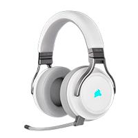 Esta es la imagen de audifono corsair virtuoso rgb wireless / inalmabrico / rgb / color blanco / (ca-9011186-na)