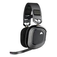 Esta es la imagen de audifonos corsair hrs80 /  rgb / inalambrico / color carbon / gaming ca-9011235-na