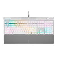 Esta es la imagen de teclado corsair k70 rgb pro/ óptico-mecánico/ led rgb retroiluminado /corsair opx/blanco/ teclas pbt blancas/ (ch-910951a-na)