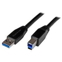 Esta es la imagen de cable activo usb 3.0 superspeed de 10 metros - a macho a b macho - usb 3.1 gen 1 5gbps - startech.com mod. usb3sab10m