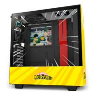Esta es la imagen de gabinete nzxt h510i rivals /amarillo/con ventana/midi-tower/atx/micro-atx/mini-atx/ edicion especial/gamer