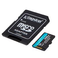 Esta es la imagen de memoria flash micro sd kingston sdxc canvas go plus 256gb 170r uhs-i u3 v30 c/adaptador (sdcg3/256gb)