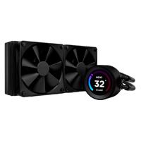 Esta es la imagen de disipador enfriamiento liquido nzxt kraken elite 240mm / negro /rgb en bomba / bomba separada /gaming
