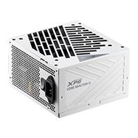 Esta es la imagen de fuente de poder xpg core reactor 80 plus gold 24-pin atx 120mm 850w color blanco corereactorii850g-whcus