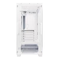 Esta es la imagen de gabinete asus a21 /mini torre /micro atx /mini itx /btf /cristal templado /blanco