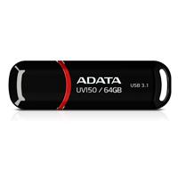 Esta es la imagen de memoria adata 64gb usb 3.2 uv150 negro (auv150-64g-rbk)