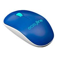 Esta es la imagen de mouse inalambrico 1000 dpi dongle usb simetrico easy line by perfect choice viva - azul